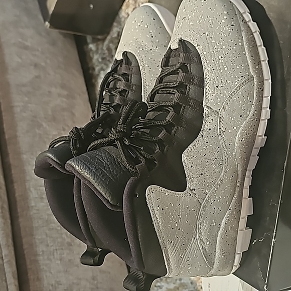 AIR JORDAN 10 RETRO SMOKE GRAY/BLACK/WHITE - Picture 7 of 11